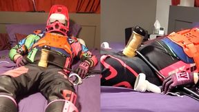 Moto biker wanked while eyeing VR porno