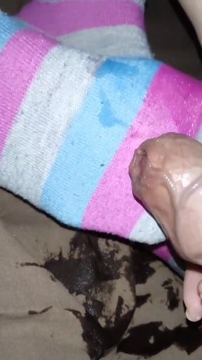 Unforgettable moment from &quot;My stepsister helped me cum on her feet in cute socks&quot;