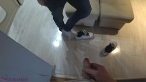 pov teen skate footjob