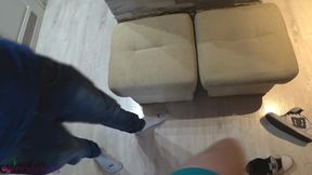 pov teen skate footjob