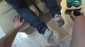 pov teen skate footjob