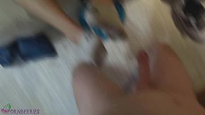 pov teen skate footjob