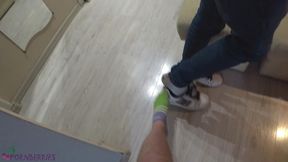 pov teen skate footjob