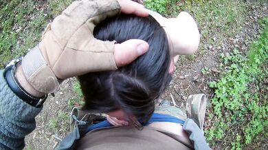 Blowjob in the mountains