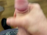 Straight Guy Jerking Dressing Room Trying Not To Get Caught Verbal Moaning Big Dick Cumshot Public