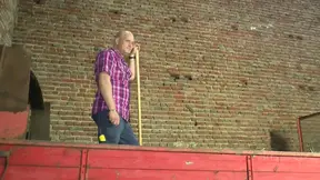 Farmer's Wife gets her pussy licked, fucked, and dicked