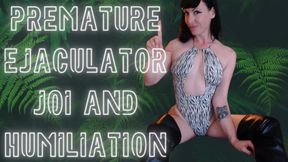 Premature Ejaculator JOI and Humiliation