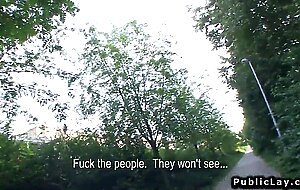 Czech amateur cheated boyfriend public sex
