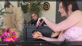 ELEKTRA'S TICKLE CHALLENGE - WITH THE GORGEOUS IVY RAIN!...FEATURING STOCKS, MASSAGE GLOVES, AND MORE TICKLE TOOLS...AND OF COURSE... ELEKTRA'S BEAUTIFUL BARE SOLES!!