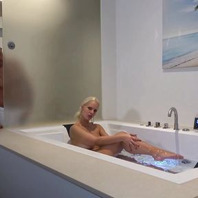 Voyeur fucked me in the spa