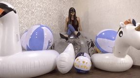 Playing with your big infla - before destroying all of them! (small version)