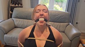 Held for Ransom - Chair Tied and Ballgagged and Left To Struggle