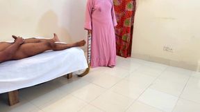 Hotel Sweeping Girl Caught Me Jerking off Then I Surprise She Helps Me Finish Cuming with Her Anal Fucking