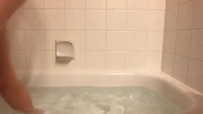 Petite Babe with Nice Small Tits Masturbates in the Bathtub