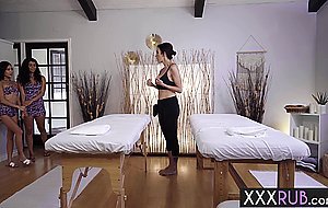MILF Shay Sights massage horny lesbians Harley Haze and Vina Sky pussies