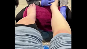 Getting those white toes and getting on the road for NYC.