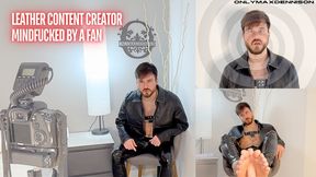 Leather Content creator mindfucked by fan