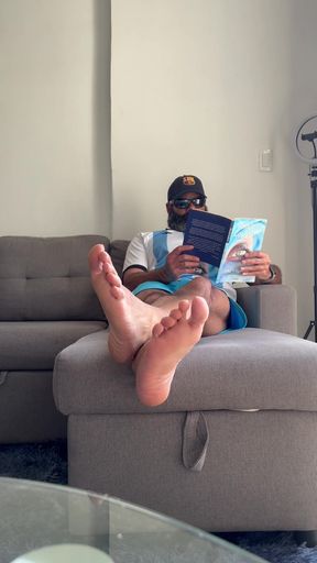 Stepdad barefoot