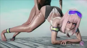 Secretly pleasuring a hot slut with the biggest cock