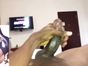 SEXY WARRIOR TONIKZALEX STROKING BBC MOANS, TALKS DIRTY & CUMS HUGE LOAD CUM INSIDE CARTOON GAMER GA