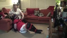 Chubby mature wife is fond of bondage and femdom sex games