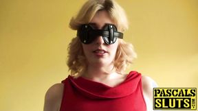 ”Blonde Jessica Jensen is submissive bitch who loves big cocks”