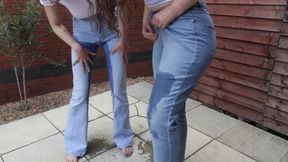 Lesbian Kissing & Jeans Wetting W Rosa & Carrie