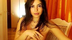 Busty Chick bends over and masturbates