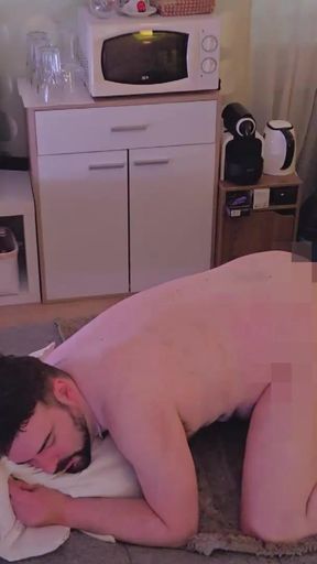 Thrilling moment from "Straight Guy Steven Comes Back for the 10th Time, Fucks Me After Licking My Asshole and We Both Cum"