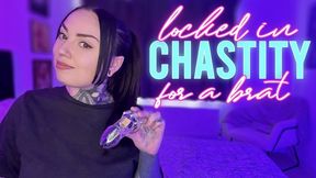 Locked In Chastity For A Brat