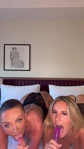Busty Blondes Kayla Wild and Kiki Daniels Want You to Pull Out That Dick and Cum for Them