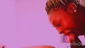 BBBW licks BBC deepthroat swallowing jizz triple cum facial