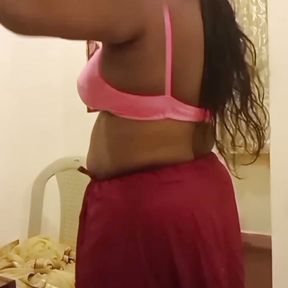 Tamil village big boobs desi indian mother in law wearing saree and seduced son in law