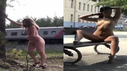 Public Nude Compilation 13 - Completely Naked Flash Strangers Watch Street Walk Show Ass Tits & Pussy