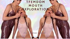 4K Ziva Fey TFemdom Mouth Exploration By Sophie Ladder