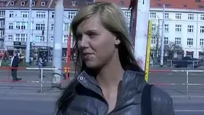 CZECH STREETS - Ilona takes cash for public sex