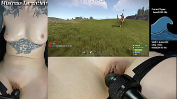 Rust Naked Gaming Stream Part 1 Goth Gamer Girl  | Mistress Larentiah