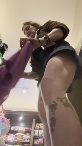 Commando and Trying on Clothes in a Shop Without a Locker Room!