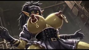 Beautiful Orc Bouncing Boobs, Ai Animation