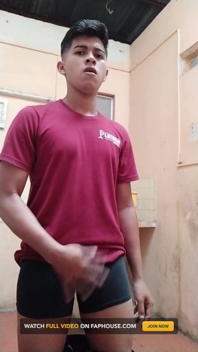 Hot teen boy masturbates