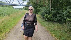 Went for a walk along the Mittelland Canal and fucked my vibrator