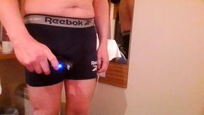 Naughty wank in Hotel in boxers