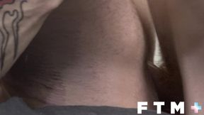 FTM Men Hot beefy FTM stud gets creampied by twink Connor Taylor