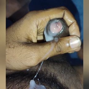 Indian men masturbation with wet dick sound ASMR