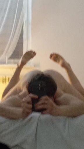 Bad bunny, hot MEN bored on bed