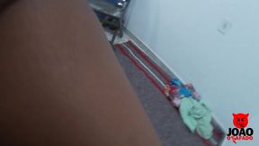 fudendo na cadeira da sala - preta fogosa