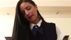 Sizzling Latina Doll Gets Savagely Fucked in Tight Miniskirt Position