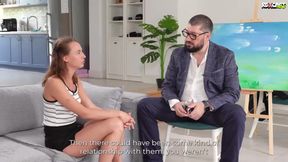 Liv Lauren gets DP surprise anal and double cumshot filthy interview