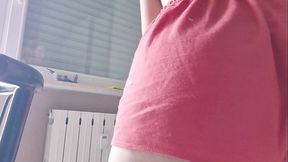 Limpei a minha janela mas estava sem calcinha