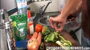 My Crossdressing Journey Begins: Skinny Twink 18+ in Lingerie Masturbates Seductively